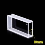 Custom 10mm, 16mL, 2 Windows, Wide Wall Clear Cuvette, Round Bottom, QCTC16, Cuvette for Colorimeter