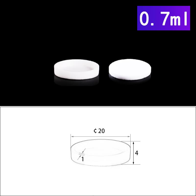 0.7mL Alumina Crucibles with Cover Cylindrical
