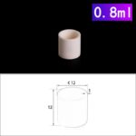 C296, Cylindrical Crucible, 0.8ml NO Cover, φ12x12mm, Alumina Crucible for Thermal Analysis (10pc/ea)
