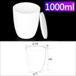 C325, Conical Crucible, 1000ml, Top Dia.: 125mm, Bottom Dia.: 77mm, Height: 145mm, Alumina Crucible with Cover (1pc/ea)