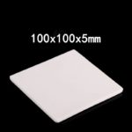 C505, Alumina Plate, LxWxH: 100x100x5mm, 99% Pure Alumina (5pc/ea)