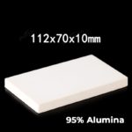 C508, Alumina Plate, LxWxH: 112x70x10mm, 95% Pure Alumina (1pc/ea)