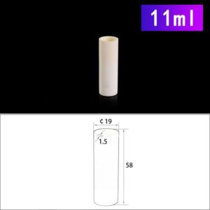 11mL Cylindrical Alumina Crucible without Cover