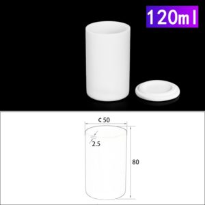 120mL Alumina Crucibles with Cover Cylindrical