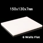 C514, Alumina Plate, LxWxH: 150x130x7mm, 99% Pure Alumina (1pc/ea)
