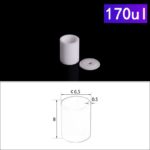 C293, Cylindrical Crucible, 170ul with Cover, φ6.5x8mm, Alumina Crucible for Thermal Analysis (10pc/ea)