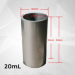 C835, Graphite Crucible, Cylindrical, 20ml, Outer: 30x60mm, Inner: 22x55mm, 99.9% Pure Graphite (5pc/ea)