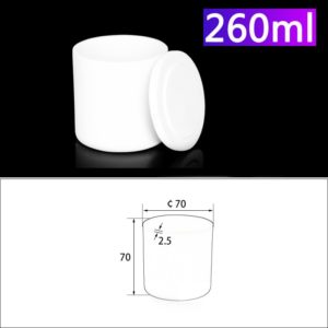 260mL Alumina Crucibles with Cover Cylindrical