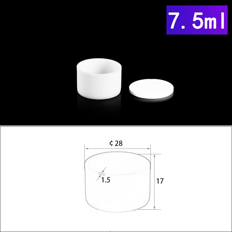 7.5mL Alumina Crucibles with Cover Online, Cylindrical