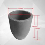 C870, Clay Graphite Crucible, Outer: 185x210mm, Inner: 150x190mm, for Metal Casting, Usable 1600°C (1pc/ea)