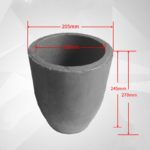 C872, Clay Graphite Crucible, Outer: 205x270mm, Inner: 165x245mm, for Metal Casting, Usable 1600°C (1pc/ea)