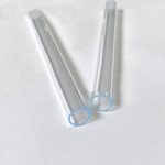 QP090, UV Filtering Quartz Blue Tube, LengthxODxID: 160x14x12mm, 1mm Thickness